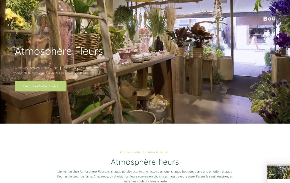 Atmosphère Fleurs, réalisation Communicactiv