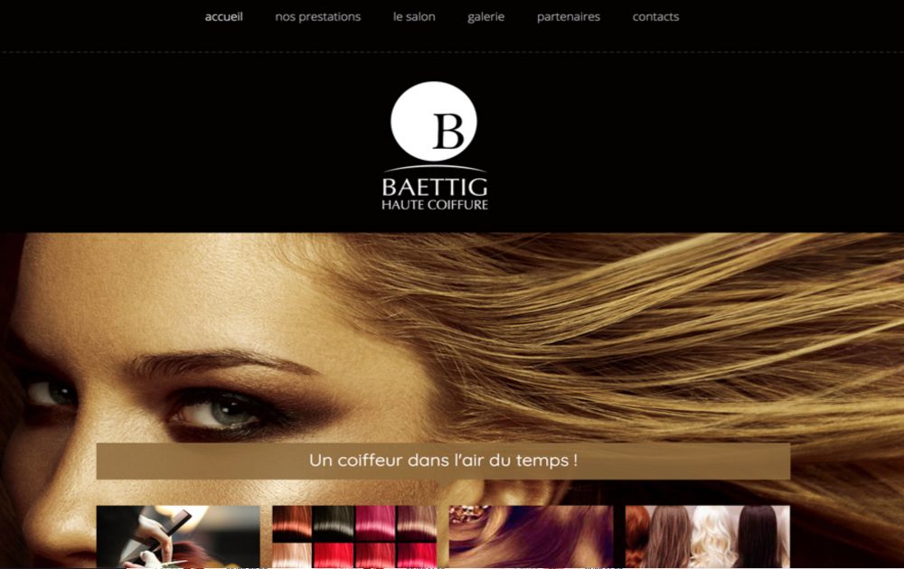 Baettig Haute Coiffure, réalisation Communicactiv
