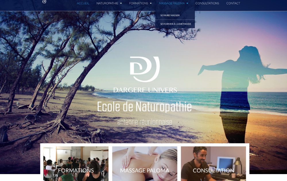 École de Naturopathie, réalisation Communicactiv