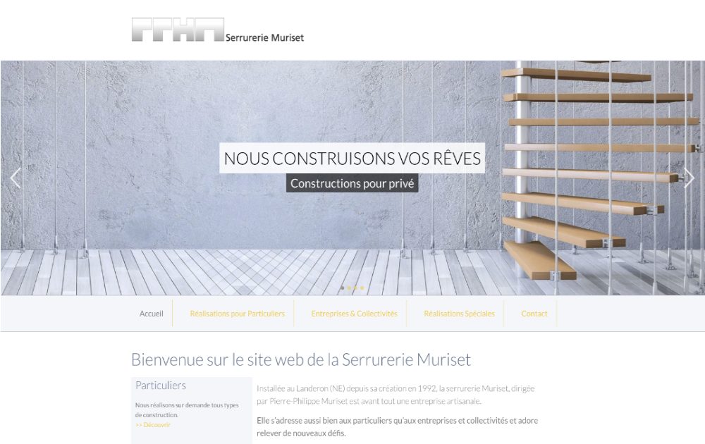 Serrurerie Muriset, réalisation Communicactiv